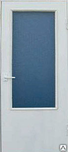 Усиленная дверь ДВП ДУ, ДН с фрамугой ГОСТ 24698-81 размер 24-13 краска ВДА