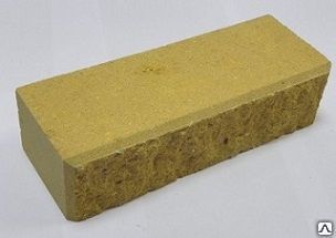 Камень бортовой бетонный желтый БР 100.30.15 1000x150x300