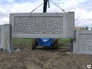 Заборы из бетонных секций от производителя