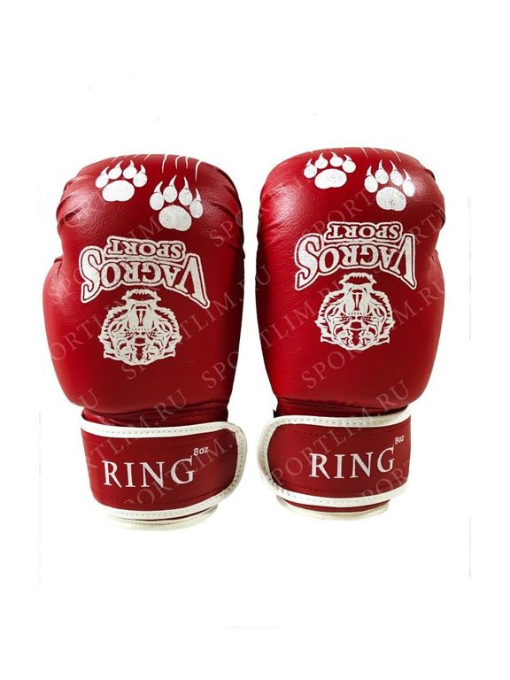 Перчатки боксерские VagroSport RING RS908, 8 унций, красный ES