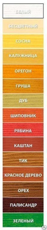 Палитра цветов акватекс для дерева