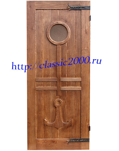 Дверь деревянная под старину "Моряк" 2000 х 800 х 40