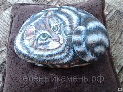 Фигурка «Кот Феликс» из камня селенит от производителя в Перми