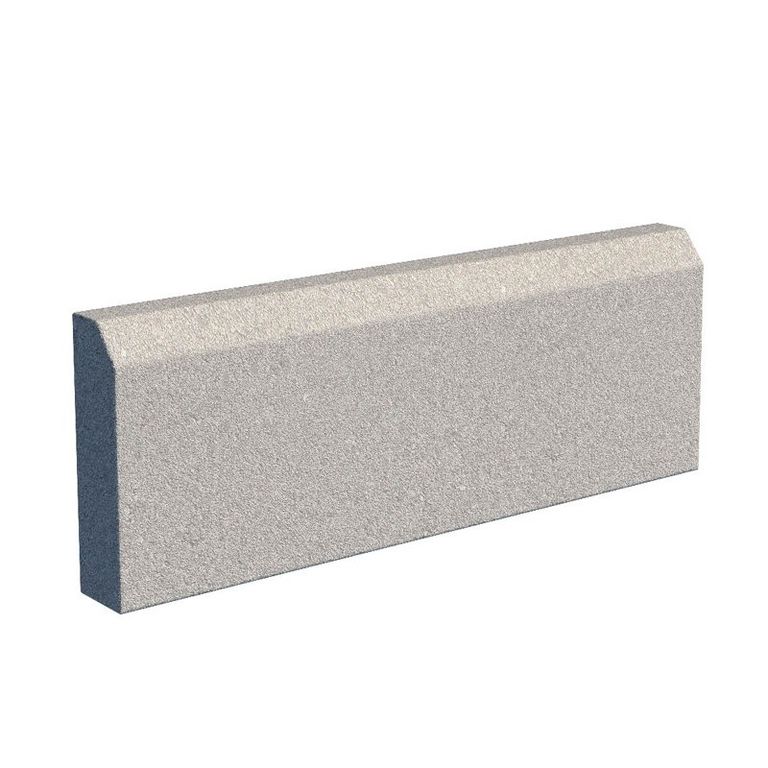 Камень бортовой бетонный серый БР 80.20.8