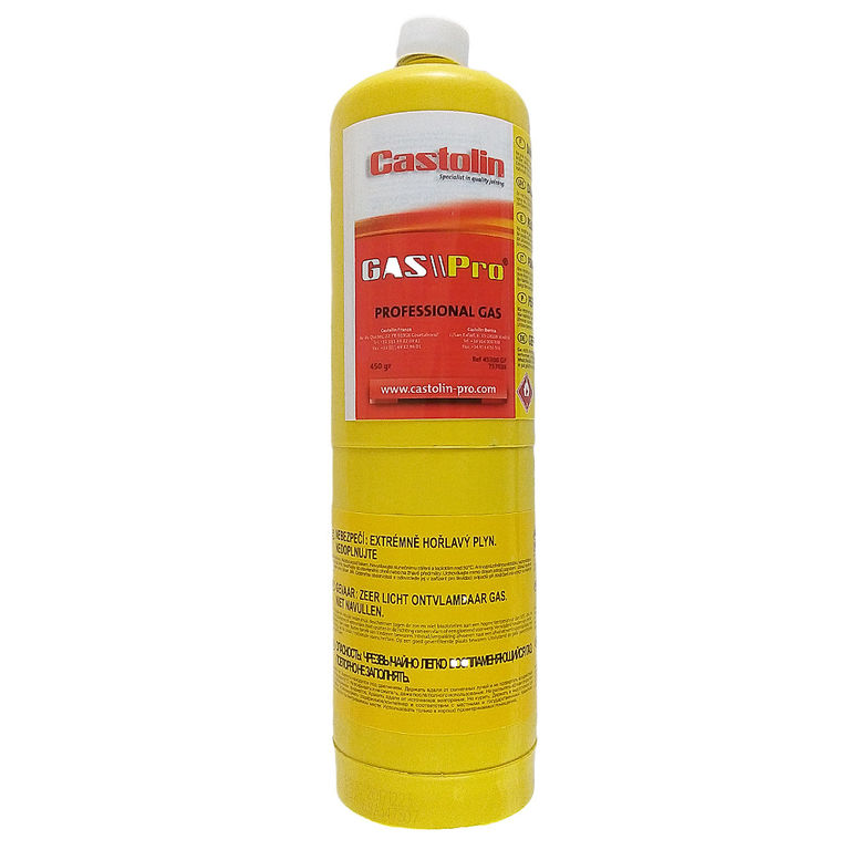 Castolin GAS//Pro (МАРР). Сменный баллон 1 л., 450гр. (12 шт. в коробке)