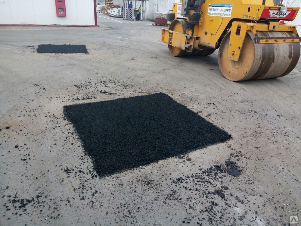 Ямочный ремонт асфальта, цена от 55 бел. руб/ч в Минске от компании ИП ...