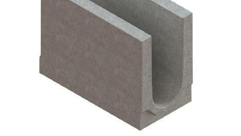 Лотки водоотводные бетонные BetoMax Plus DN300 с внутренним уклоном h270-770