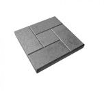 Тротуарная плитка Калифорния 300х300 серый (вибролитое изд)