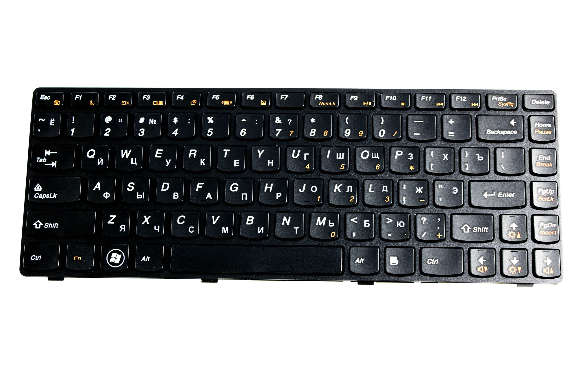 Клавиатура для ноутбука Lenovo Y400 без подсветки p/n: 25205378, PK130RQ3B00