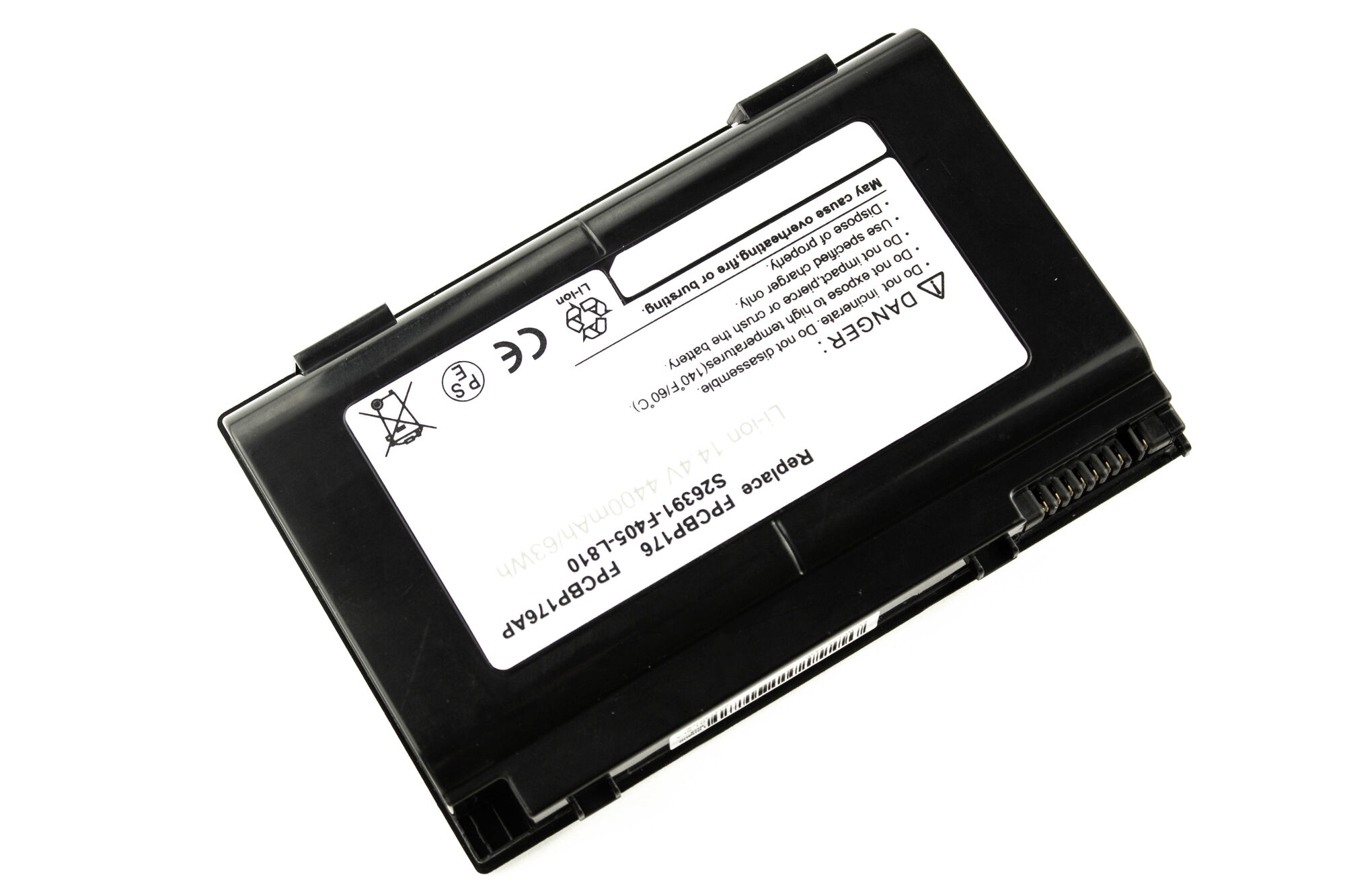Аккумулятор для Fujitsu LifeBook A1220 A6210 (14.4V 4400mAh) BLACK OEM p/n: FPCBP176 BP176-3S2P FUJITSU