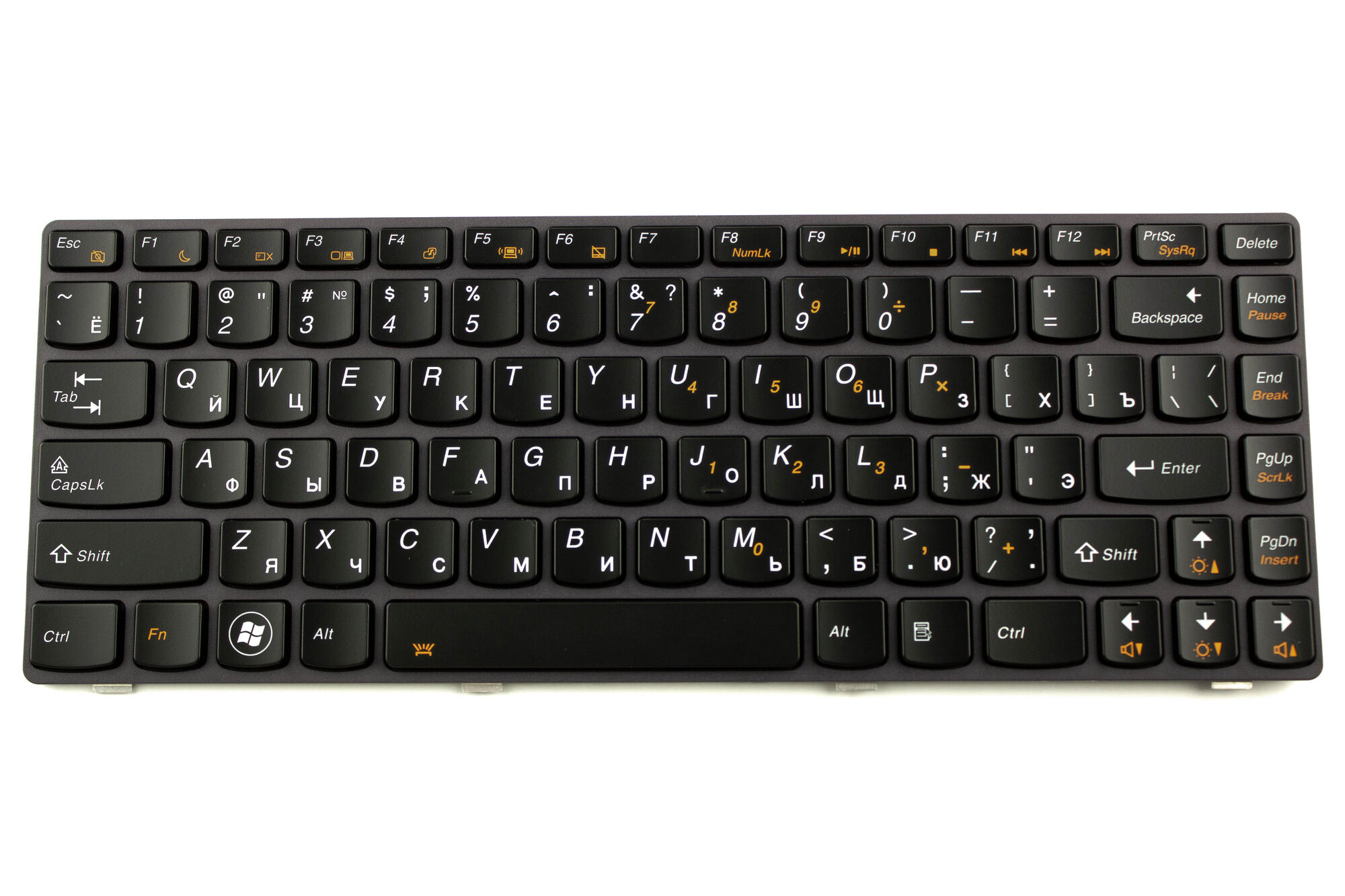 Клавиатура для ноутбука Lenovo Y480 с подсветкой p/n: 25203225, 25-203225, T2Y8-RU, PK130MZ3A05