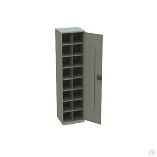 Шкаф металлический для противогазов ХПГ-16 с дверью #1