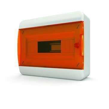 Щит навесной ЩРН-П-12, IP41, прозрачная оранжевая дверца TEKFOR