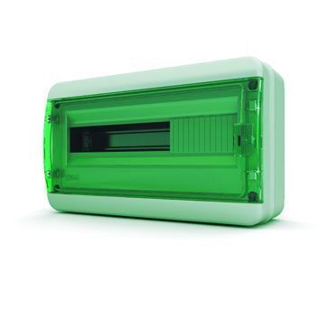 Щит навесной ЩРН-П-18, IP65, прозрачная зелёная дверца TEKFOR