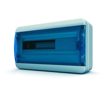 Щит навесной ЩРН-П-18, IP65, прозрачная синяя дверца TEKFOR