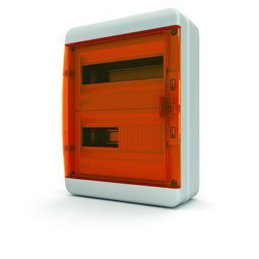 Щит навесной ЩРН-П-24, IP65, прозрачная оранжевая дверца TEKFOR