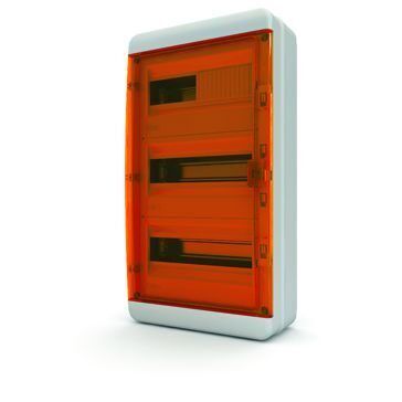 Щит навесной ЩРН-П-36, IP65, прозрачная оранжевая дверца TEKFOR