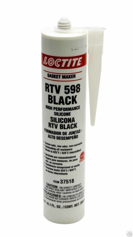 Силиконовый нейтральный герметик, чёрный Loctite 598 BK 300ML
