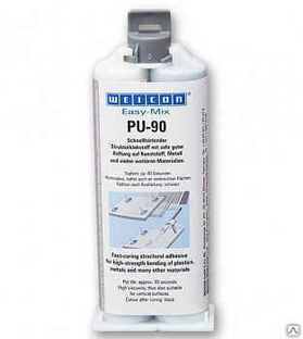 Полиуретановый клей WEICON Easy-Mix PU 90 50мл структурного склеивания 