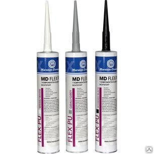 Клей- герметик MD-FLEX-PU Полиуретановый белый Картридж 360г 