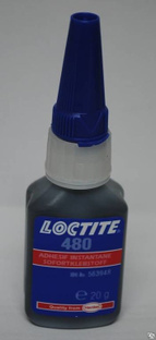 Клей моментальный LOCTITE 480, 20гр, упрочнённый, термо/вибростойкий, черн 