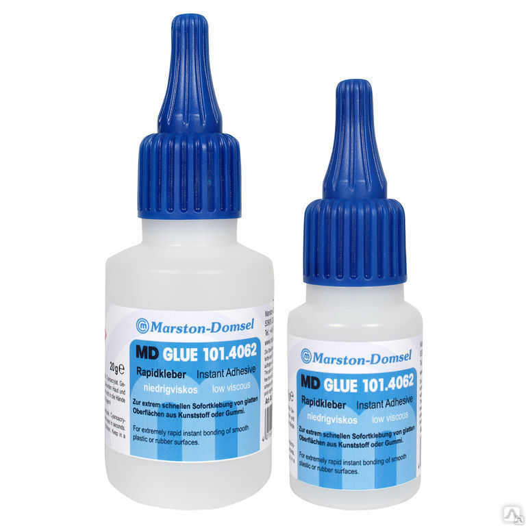 Цианоакрилатный клей MD-GLUE 1014062 Бутылка 50г для пластмассы и резины
