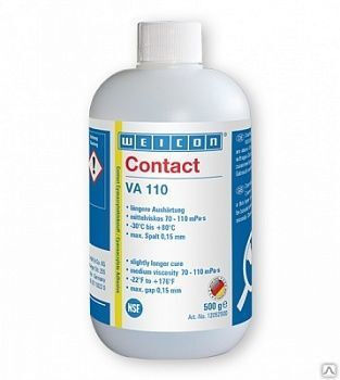 Цианоакрилатный клей (500 г) Основа - этилат С NSF Weicon Contact VA 110