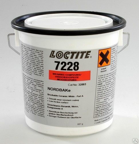 Компаунд Износостойкий, с керамическим наполнением, + кисть белый 1 кг Loctite 7228