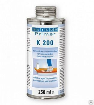 Праймер K 200 (250 мл) для резины и пластика Weicon