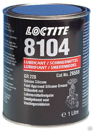 Смазка силиконовая для пищевой промышленности, банка Loctite 8104 1 л.