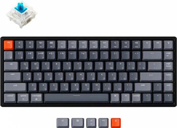 Клавиатура беспроводная Keychron K2 84 клавиши алюминиевый корпус RGB подсветка Hot-Swap Gateron Blue Switch