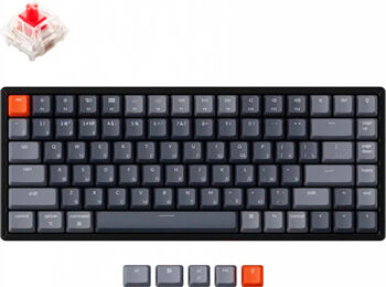 Клавиатура беспроводная Keychron K2 84 клавиши алюминиевый корпус RGB подсветка Hot-Swap Gateron Red Switch