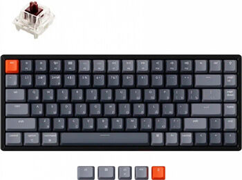 Клавиатура беспроводная Keychron K2 84 клавиши алюминиевый корпус RGB подсветка Hot-Swap Gateron Brown Switch
