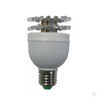 Лампа светодиодная ЛСД 220 ШД 2 яруса красная (4 Вт, 20 Кд) AGM-TECH 