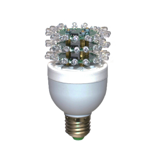 Лампа светодиодная ЛСД 48 ШД 3 яруса красная (4,5 Вт, 25 Кд) AGM-TECH
