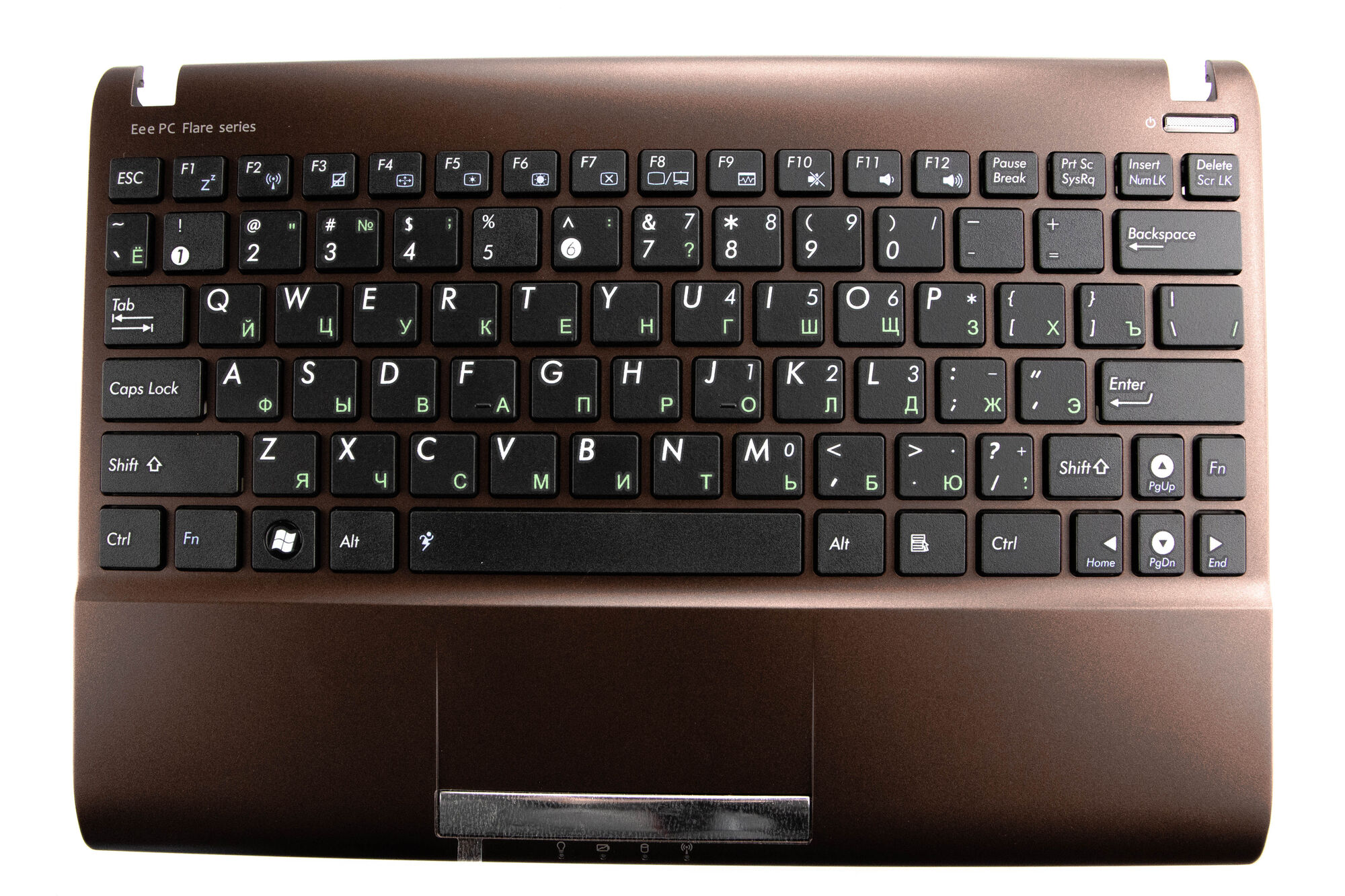Клавиатура для Asus Eee PC X101 X101H X101CH TopCase p/n: V103646LS1RU, AEEJ8700110