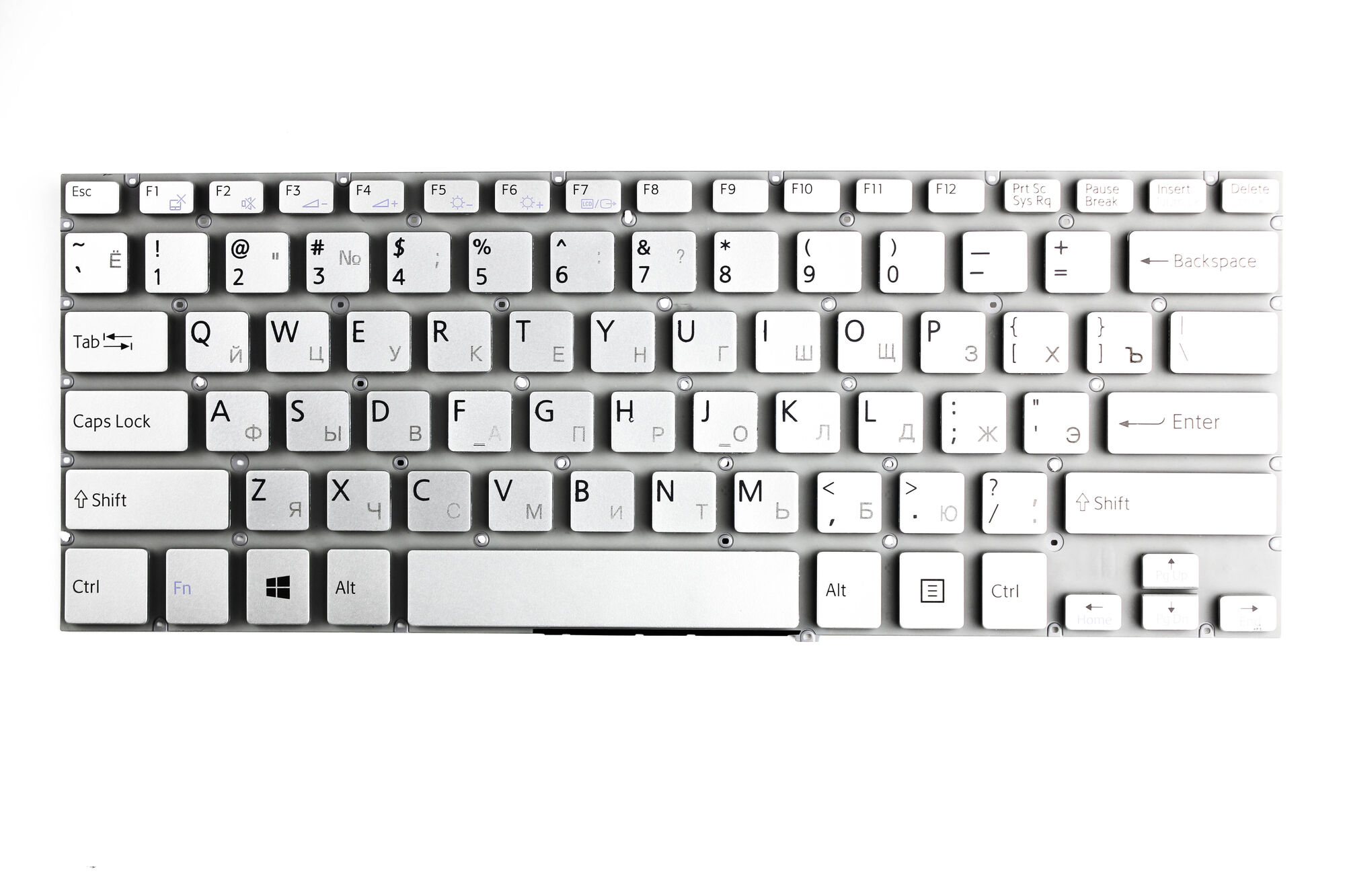 Клавиатура для ноутбука Sony SVF143 cеребро p/n: 149238841KR