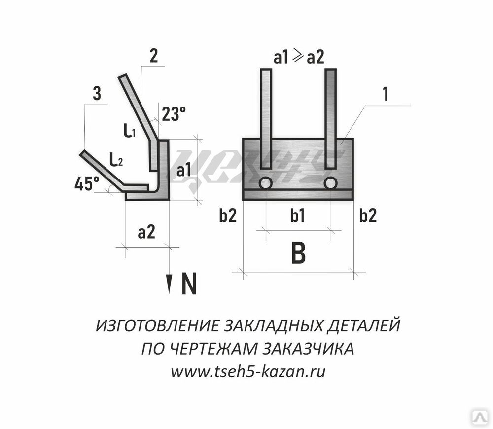 Мн 548 закладная деталь чертеж