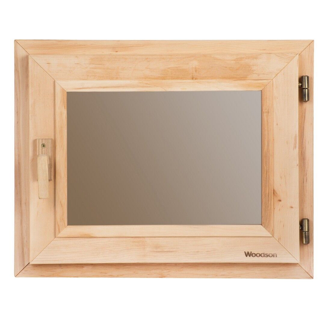 Окно WoodSon 40 см х 50 см (ольха, стекло бронза)
