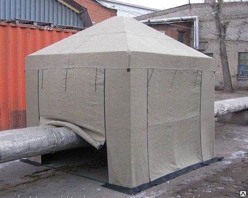 Палатка сварщика из брезента 2,5x2,5х2,5м