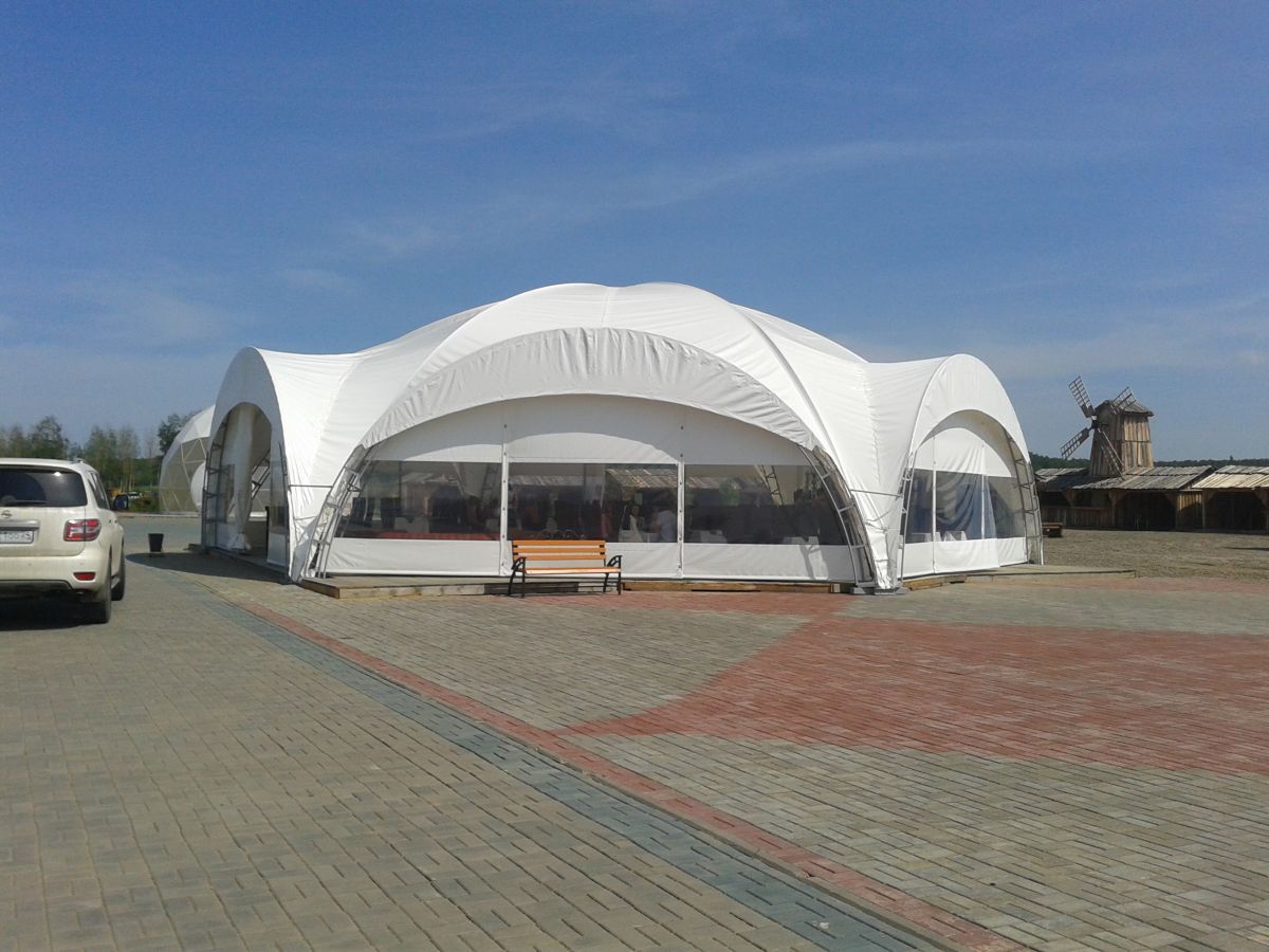 Арочный шатер 250 м.кв. (Емельяново парк)