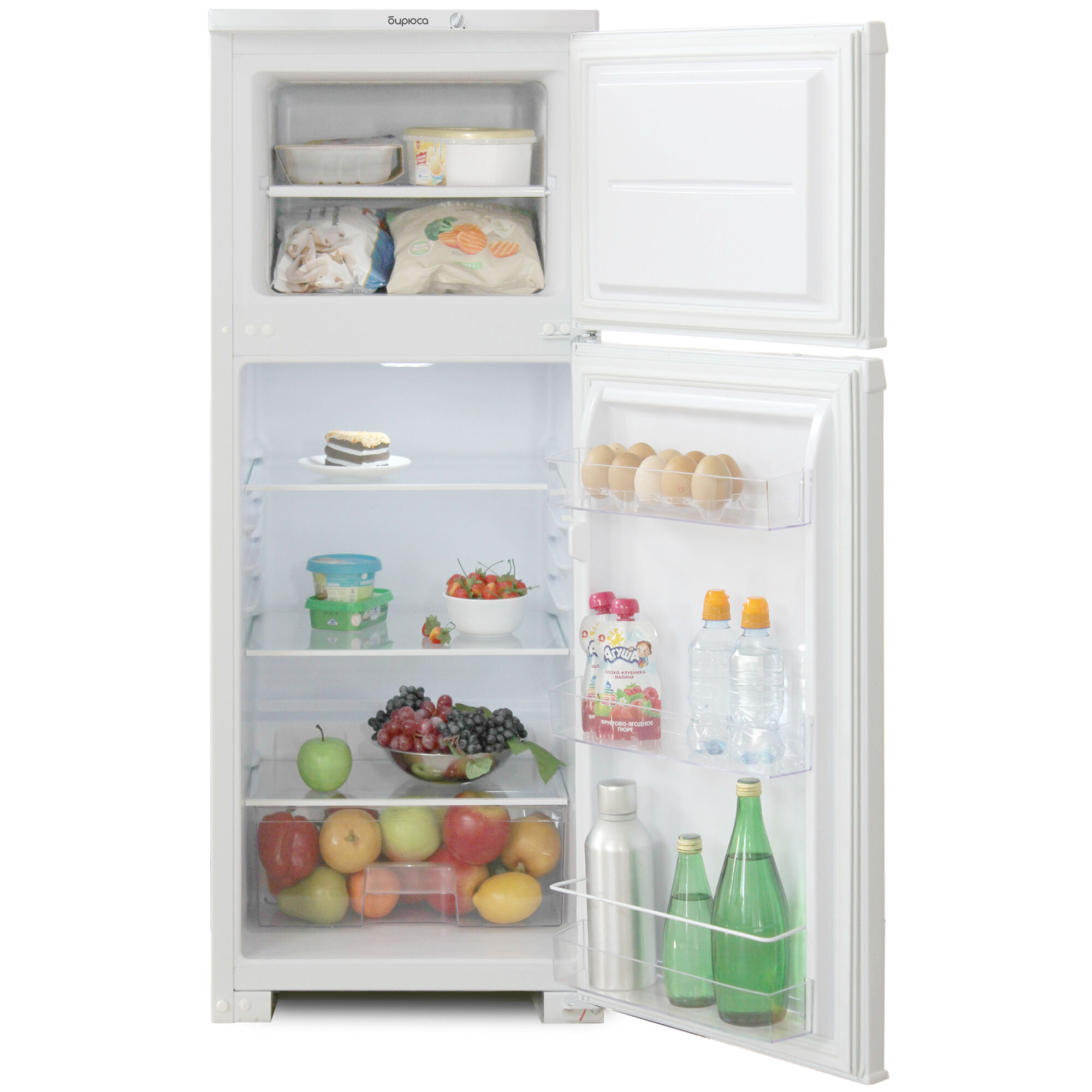 Холодильник Бирюса 122 узкий, двухкамерный