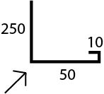 Планка торцевая (лобовая) 250 (312) (1018-0,7) желтый цинк