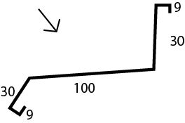 Отлив 100 (178) (7024-0,45) графит