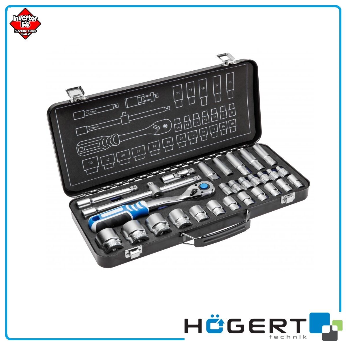 Набор инструментов HOEGERT HT1R480 29 предметов.