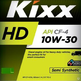Масло моторное Kixx HD CF-4 10W-30 4 л мет. полусинтетическое Артикул L200244TE1 