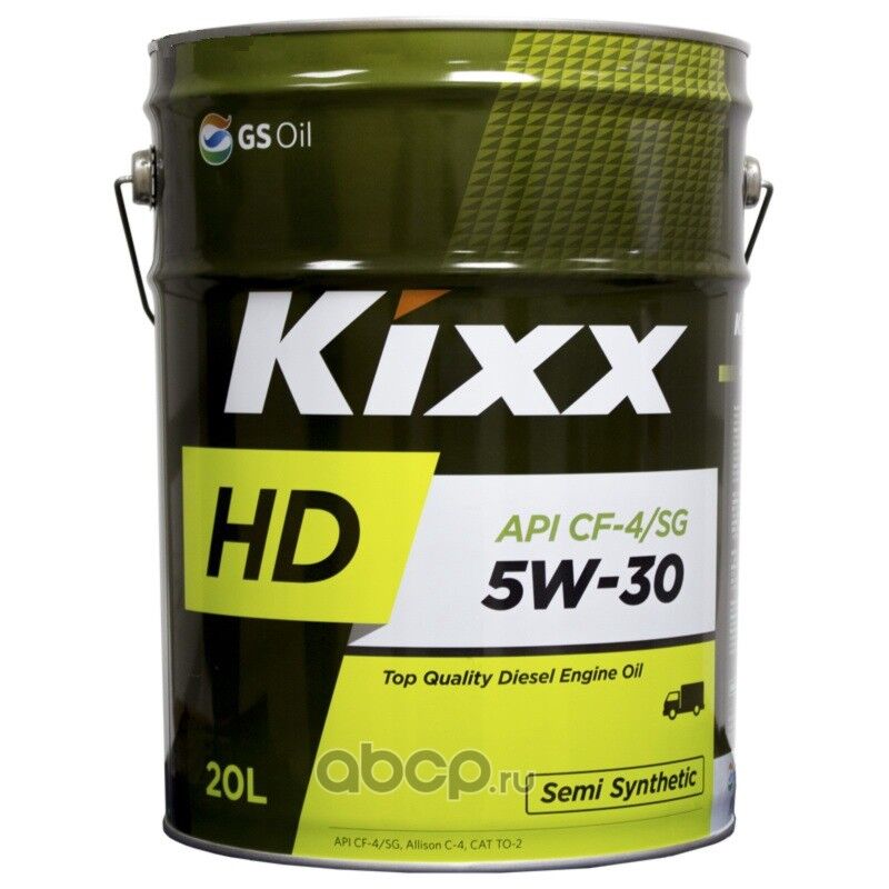 Масло моторное полусинтетическое всесезонное для дизеля Kixx HD CI-4/E7 5W-30 20 л Артикул L2057P20RT