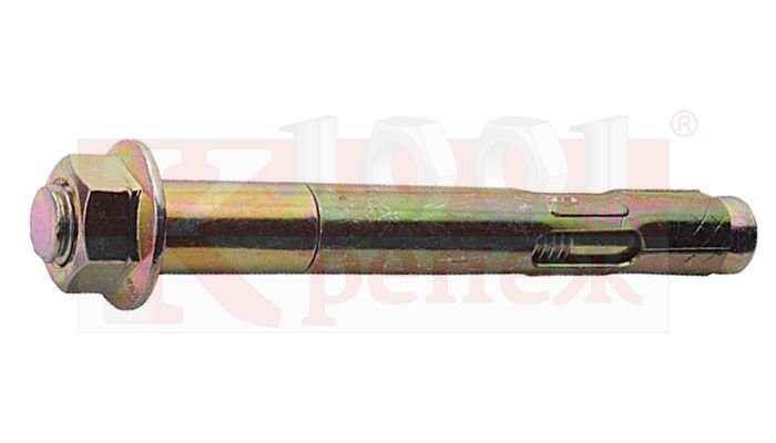 ABG Анкерный болт с гайкой желтопассивированный, M16 20x250 мм 1001 КРЕПЕЖ