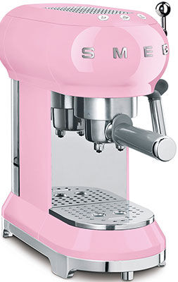 Кофеварка Smeg ECF01PKEU розовый