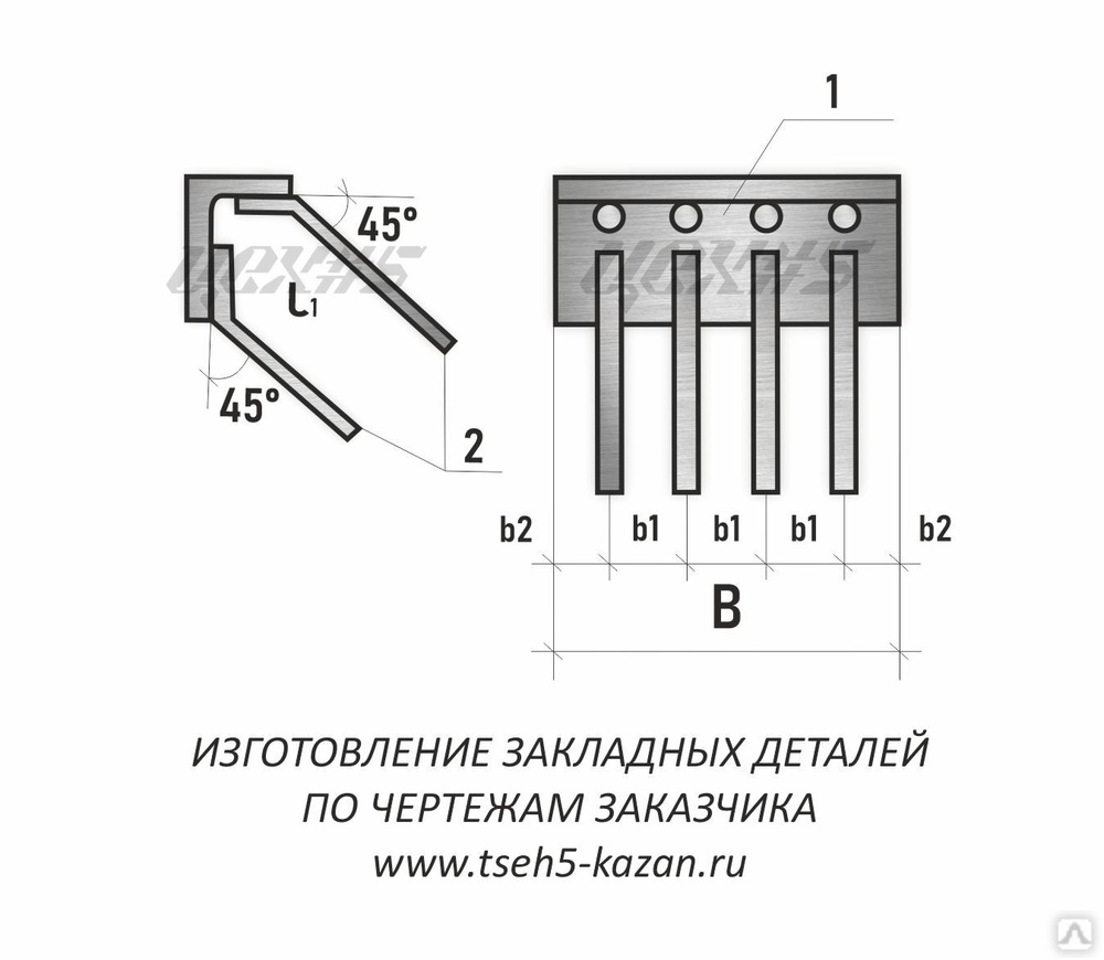 Мн 548 закладная деталь чертеж